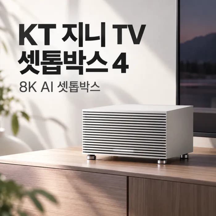 KT 지니 TV 셋톱박스 4 기능과 임대료, 8K AI 셋톱박스가 필요한 사람