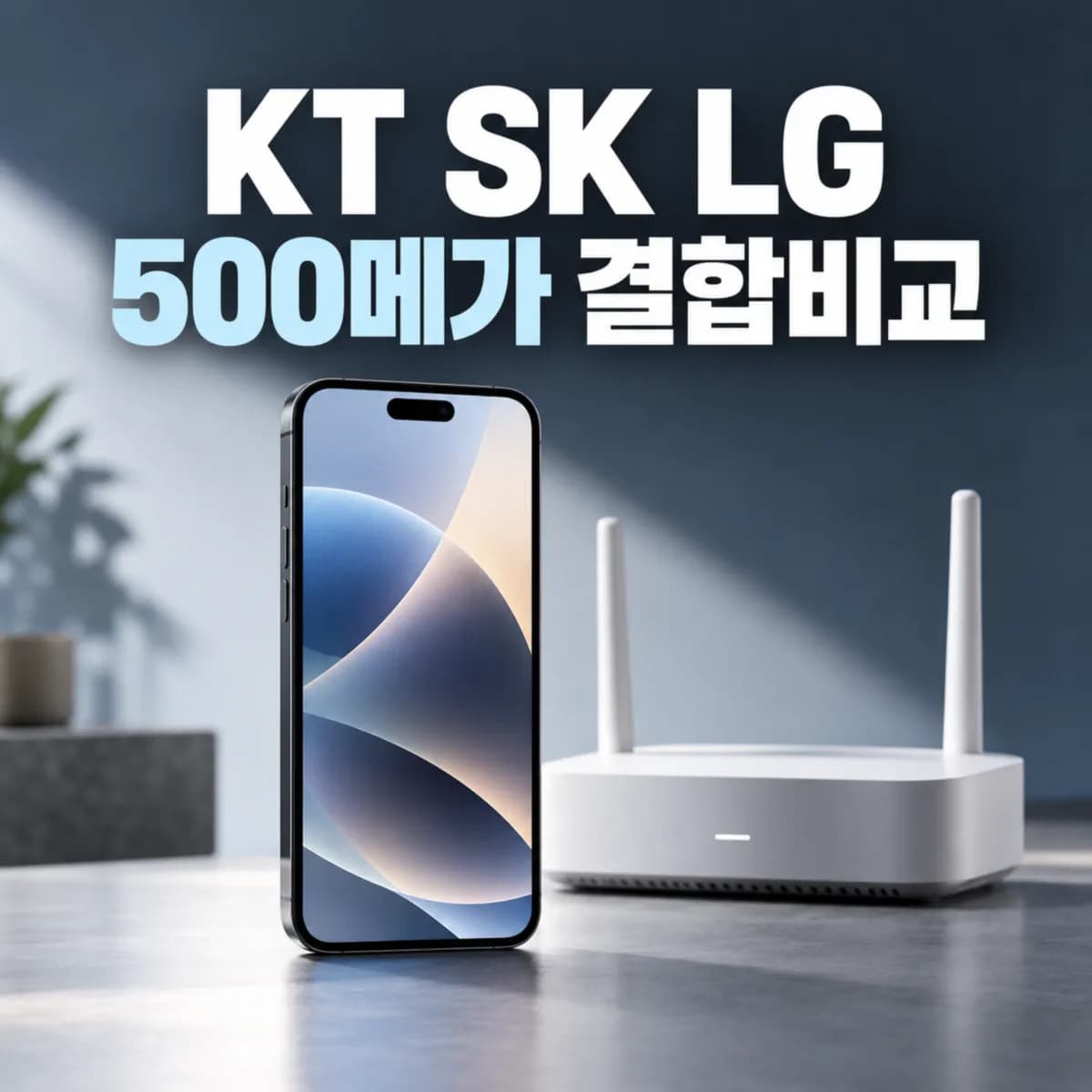 휴대폰 1대+500메가 인터넷 결합, KT·SK·LG 3년 요금 어디가 저렴할까?