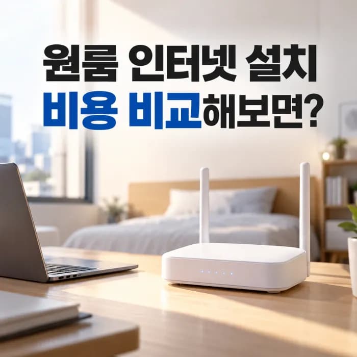 원룸 인터넷 설치 개인으로 하면 얼마일까? 요금·결합할인·사은품 비교